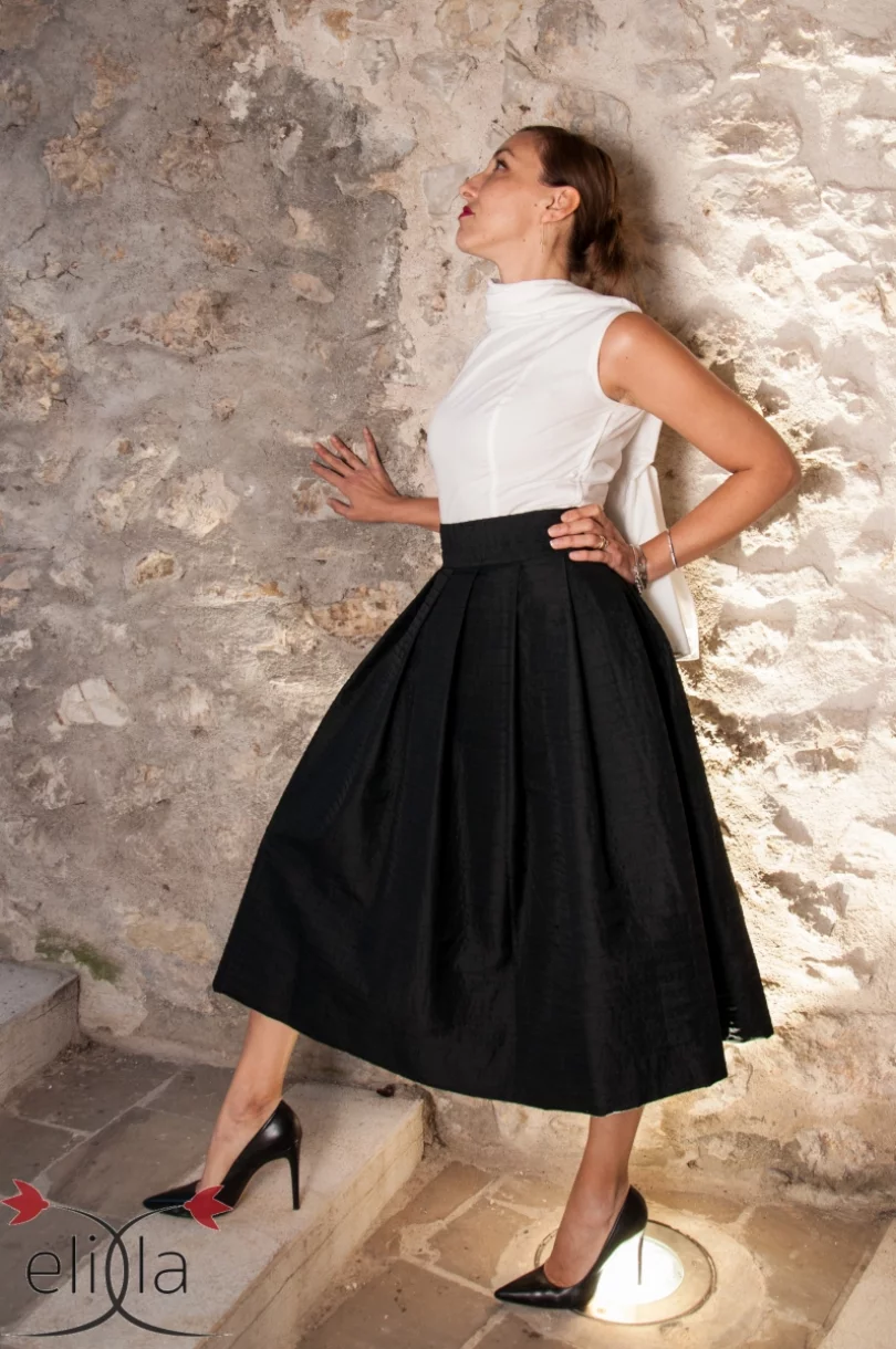 GONNA CON BUSTINO E SCIARPA